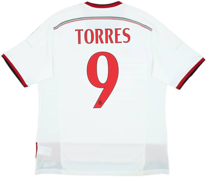2014-15 AC Milan Away Shirt Torres #9 - 7/10 - (XL)