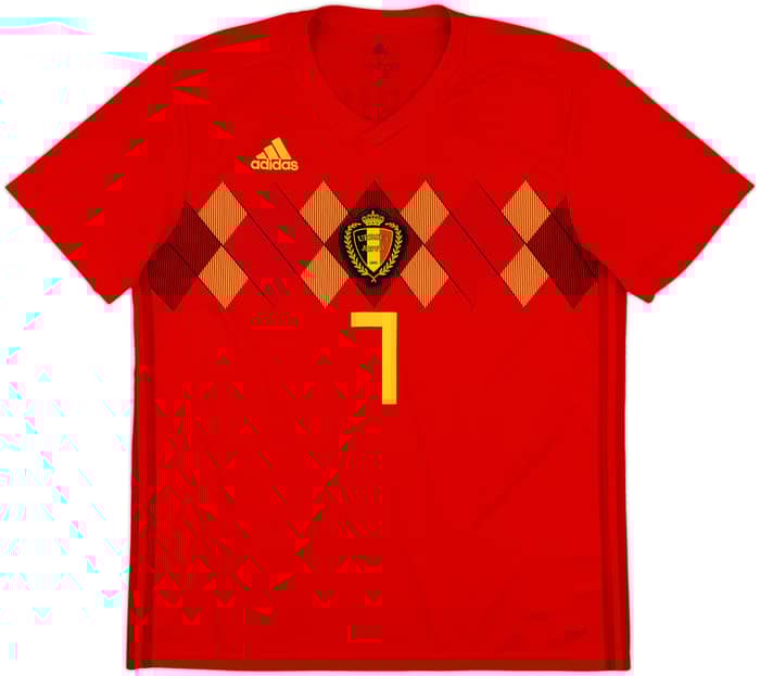 2018-19 Belgium Home Shirt De Bruyne #7 - 8/10 - (L)