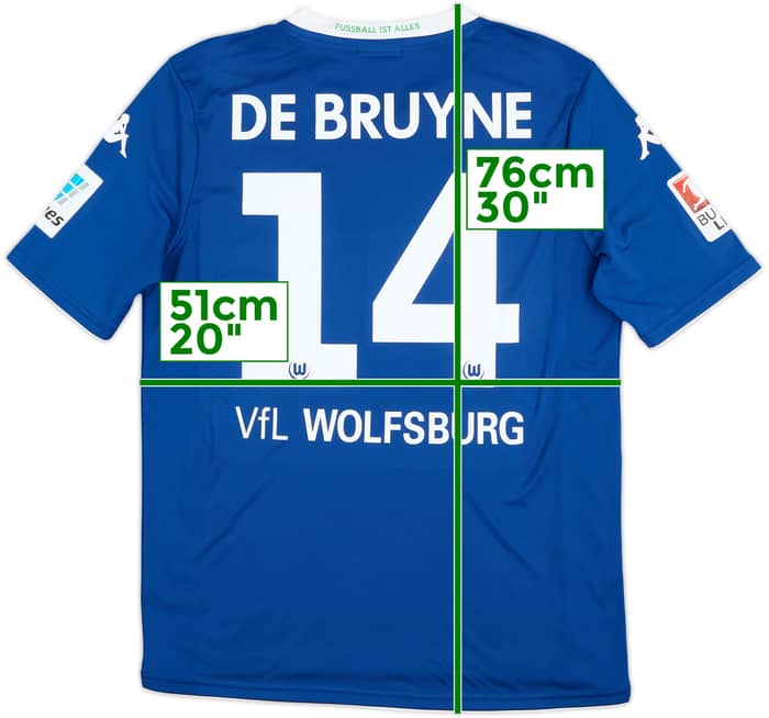 2014-15 Wolfsburg Third Shirt De Bruyne #14 - 6/10 - (L)