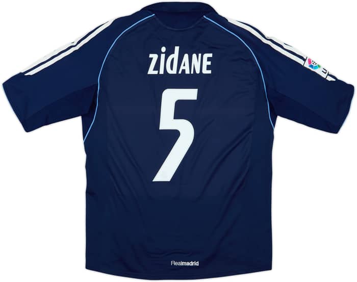 2005-06 Real Madrid Away Shirt Zidane #5 - 8/10 - (M)