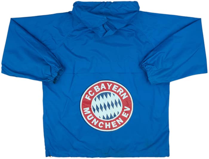 1990s Bayern Munich Nutmeg 1/4 Zip Hooded Rain Jacket - 8/10 - (L)