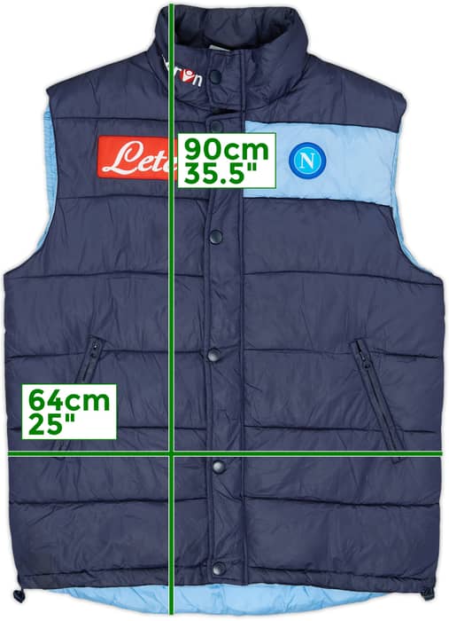 2009-10 Napoli Macron Padded Gilet - 7/10 - (3XL)