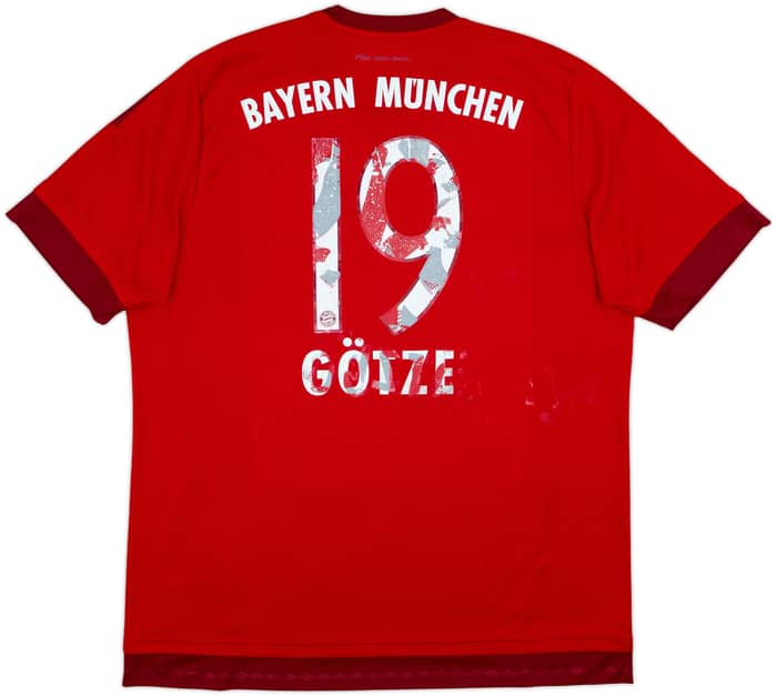 2015-16 Bayern Munich Home Shirt Gotze #19 - 4/10 - (XL)