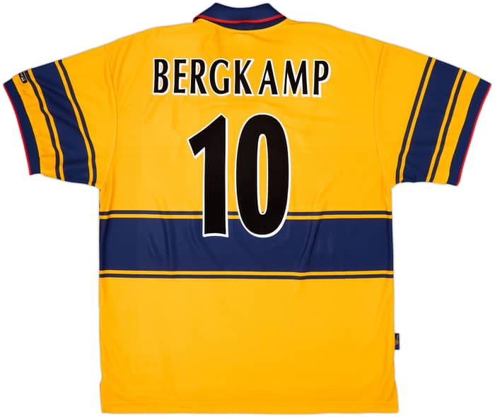 1997-99 Arsenal Away Shirt Bergkamp #10 - 8/10 - (XXL)