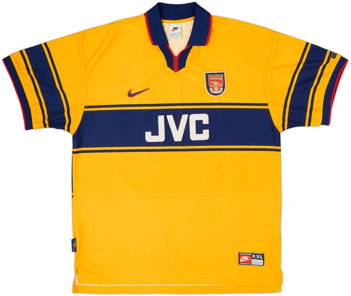 1997-99 Arsenal Away Shirt Bergkamp #10 - 8/10 - (XXL)