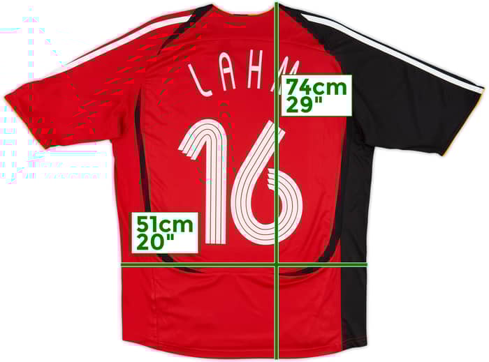 2005-07 Germany Away Shirt Lahm #16 - 6/10 - (XL.Boys)