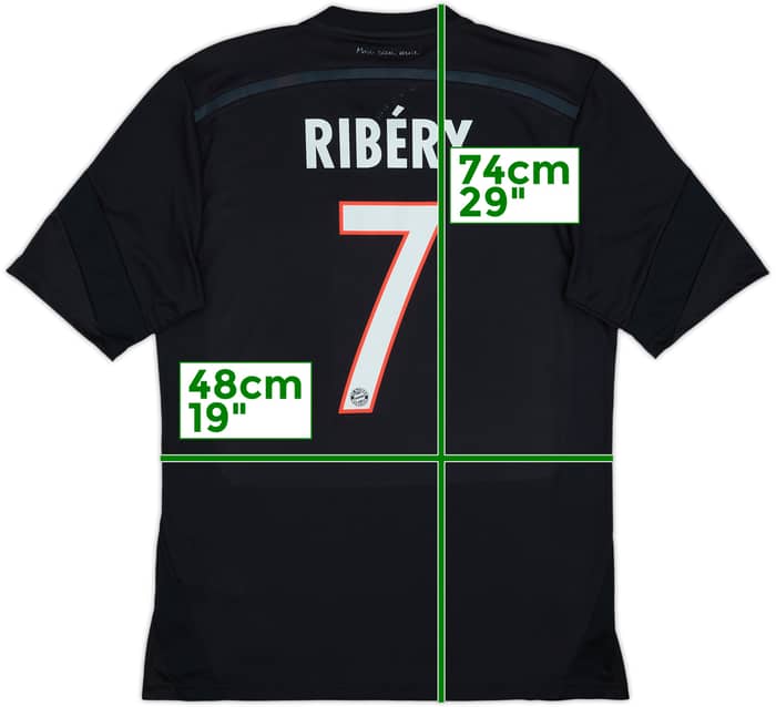 2014-15 Bayern Munich Third Shirt Ribery #7 - 8/10 - (M)