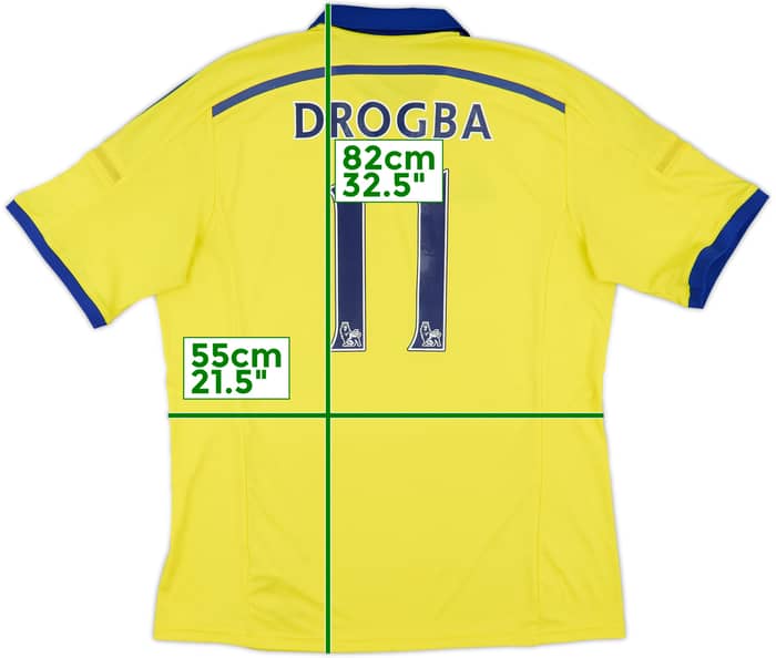 2014-15 Chelsea Away Shirt Drogba #11 - 8/10 - (XL)
