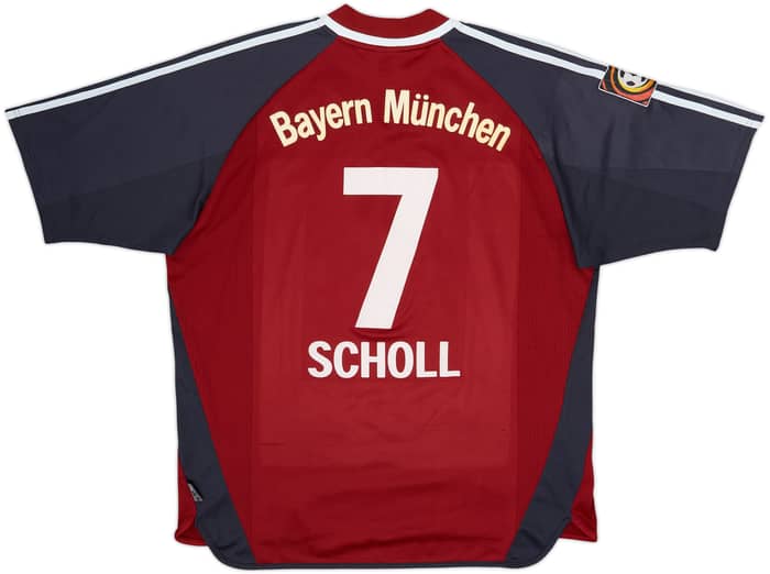 2001-02 Bayern Munich Home Shirt Scholl #7 - 7/10 - (L)