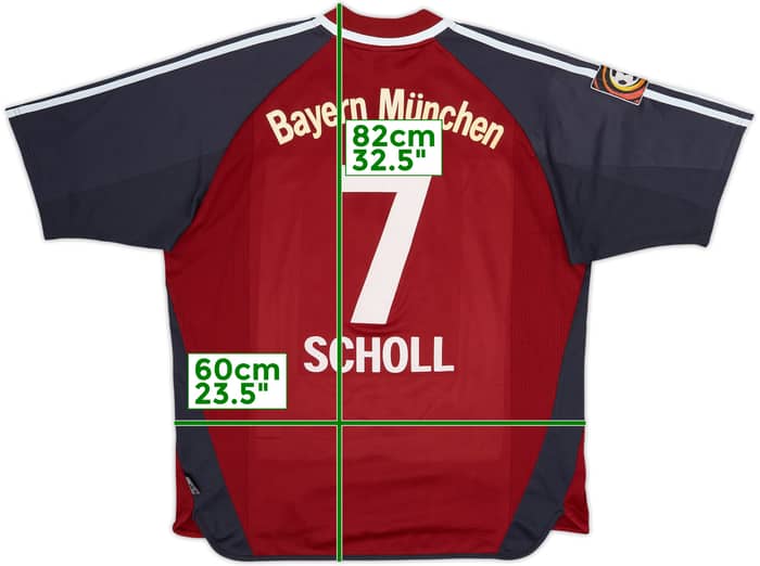 2001-02 Bayern Munich Home Shirt Scholl #7 - 7/10 - (L)