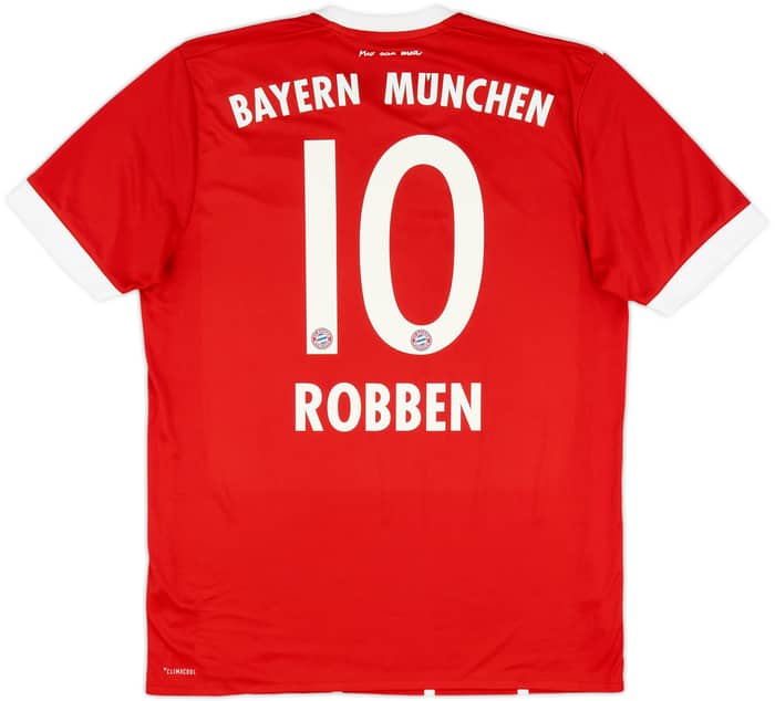 2017-18 Bayern Munich Home Shirt Robben #10 - 6/10 - (M)