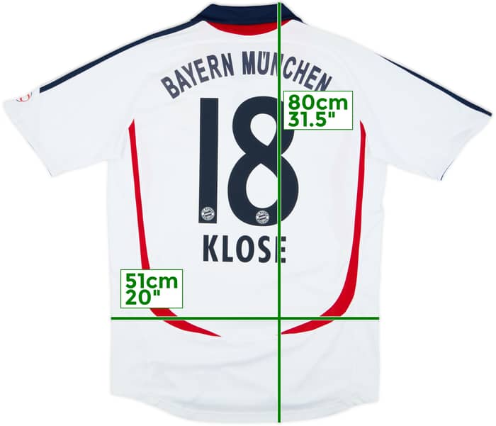 2006-07 Bayern Munich Away Shirt Klose #18 - 7/10 - (M)