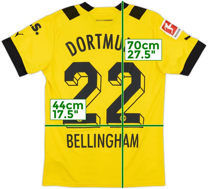 2022-23 Dortmund Home Shirt Bellingham #22 - 5/10 - (S)