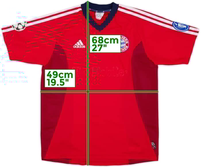 2002-03 Bayern Munich CL Shirt - 4/10 - (XL.Boys)
