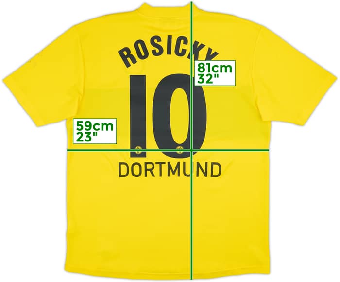 2002-03 Borussia Dortmund Home Shirt Rosicky #10 - 7/10 - (XL)