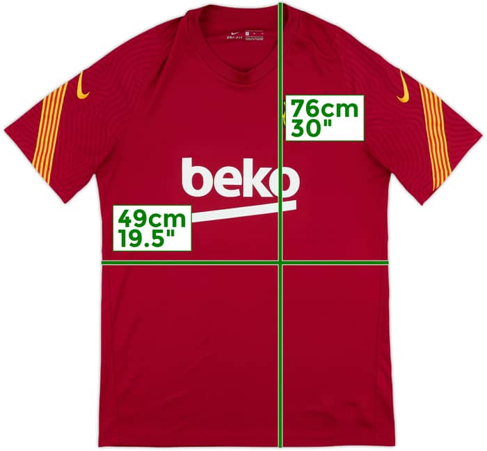 2020-21 Barcelona Nike Training Shirt - 4/10 - (M)