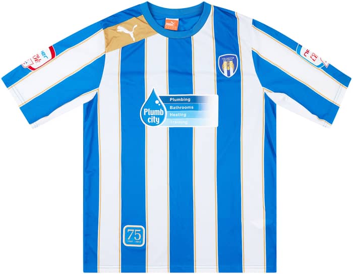 2012-13 Colchester United Match Issue Home Shirt Thompson #40