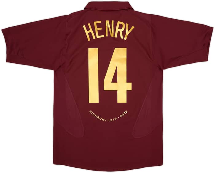 2005-06 Arsenal Home Shirt Henry #14 - 8/10 - (M)