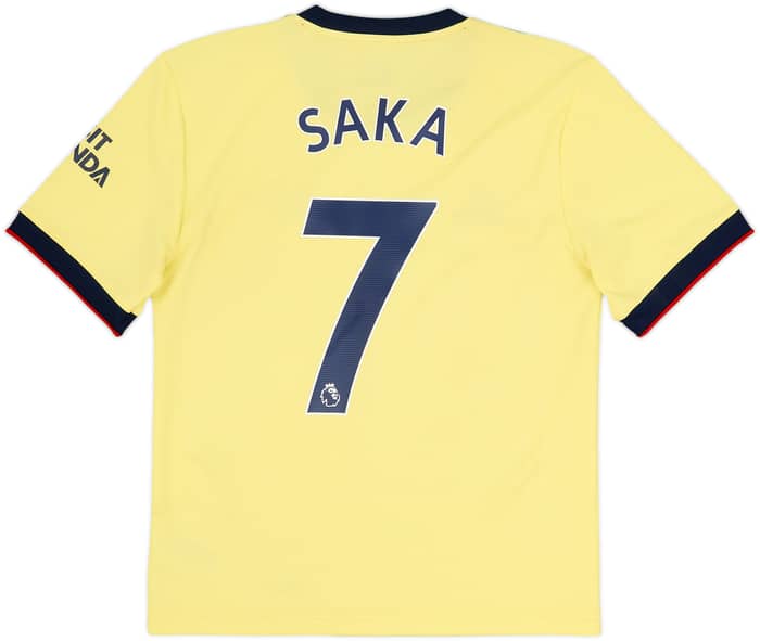 2021-22 Arsenal Away Shirt Saka #7 - 6/10 - (L)