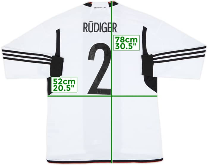 2022-23 Germany Home L/S Shirt Rudiger #2 (L)