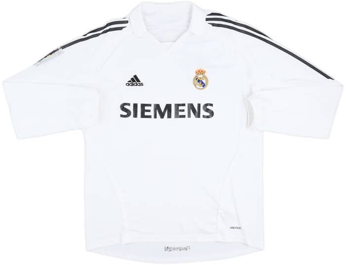 2005-06 Real Madrid Match Issue Home L/S Shirt I.Helguera #6