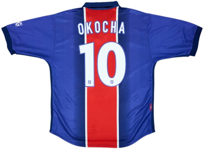 1998-99 Paris Saint-Germain Home Shirt Okocha #10 - 8/10 - (L)