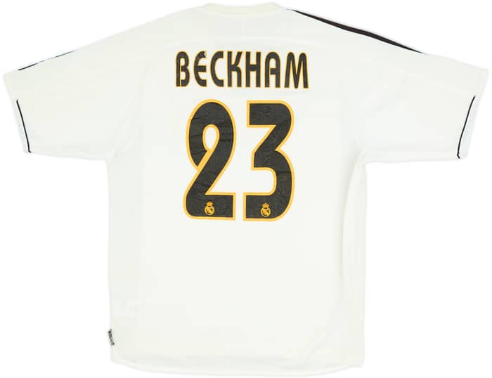 2003-04 Real Madrid Home Shirt Beckham #23 - 6/10 - (M)