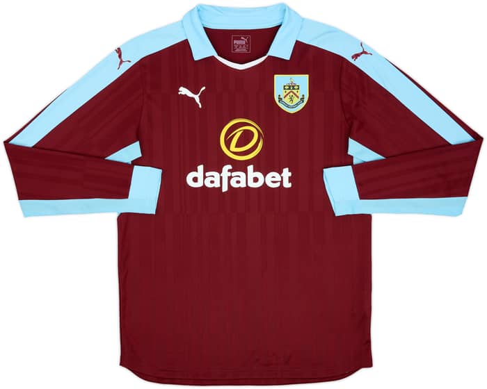 2016-17 Burnley Home L/S Shirt Barnes #10 - 8/10 - (L)