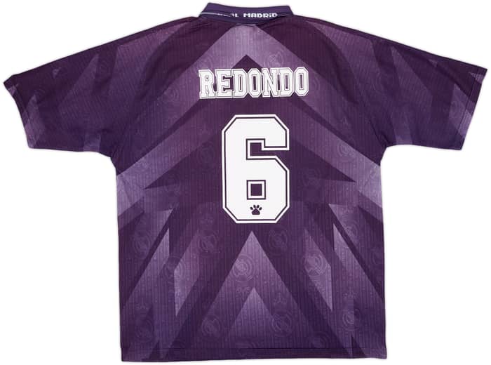 1996-97 Real Madrid Away Shirt Redondo #6 - 8/10 - (XL)