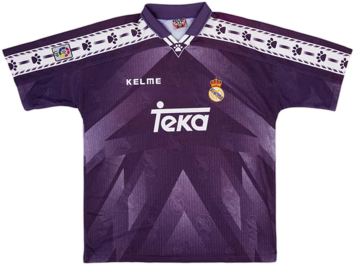 1996-97 Real Madrid Away Shirt Redondo #6 - 8/10 - (XL)