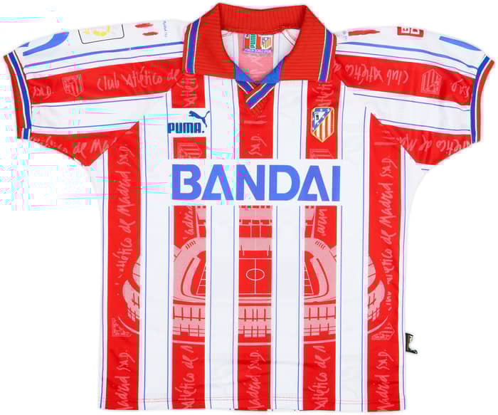 1996-97 Atletico Madrid Home Shirt - 8/10 - (S)