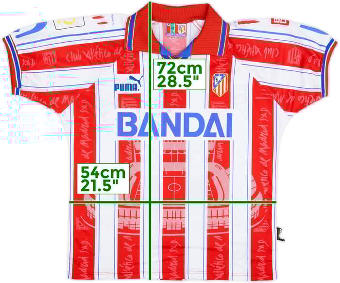 1996-97 Atletico Madrid Home Shirt - 8/10 - (S)
