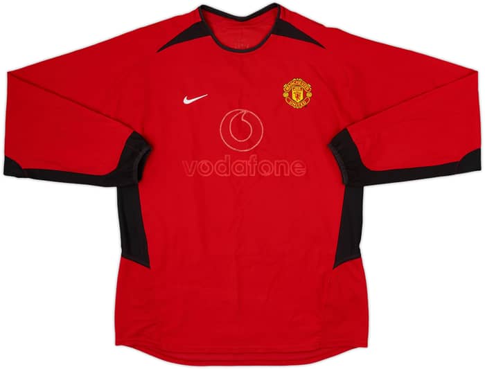 2002-04 Manchester United Home L/S Shirt V.Nistelrooy #10 - 4/10 - (L)