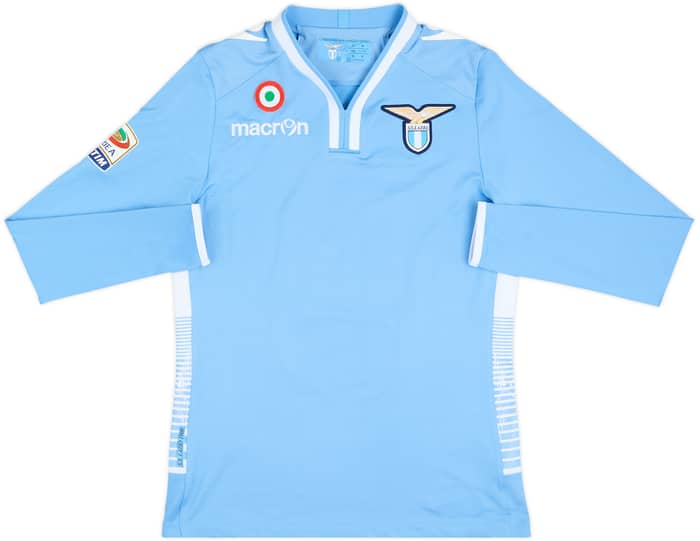 2013-14 Lazio Match Issue Home L/S Shirt Andre Dias #3