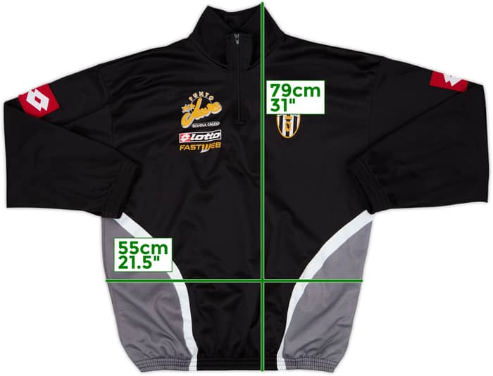 2001-02 Juventus Scuola Calcio Lotto 1/4 Zip Drill Top - 8/10 - (XXL)