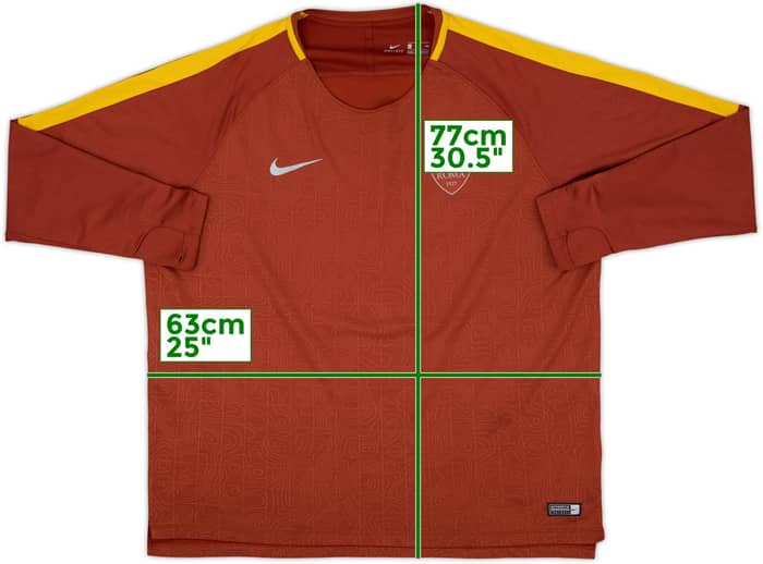 2018-19 Roma Nike Sweat Top - 7/10 - (XXL)