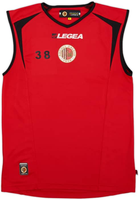 2006-07 Ascoli Legea Player Issue Training Vest #38 - 7/10 - (L)