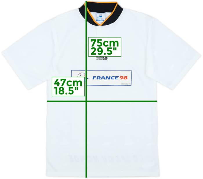 1998 France Coupe du Monde Shirt - 6/10 - (Y)