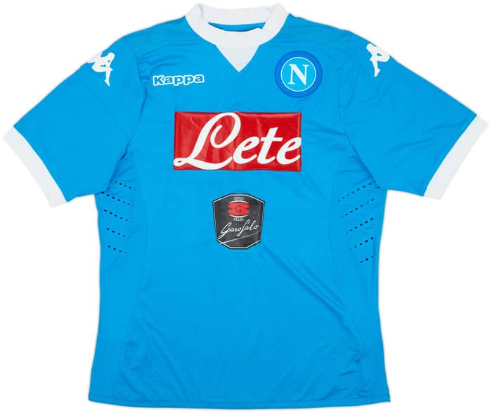 2015-16 Napoli Authentic Home Shirt Higuain #9 - 6/10 - (XL)