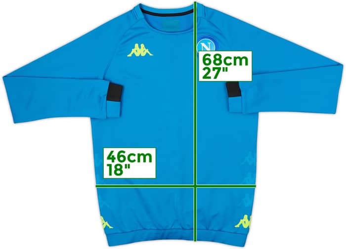 2018-19 Napoli Kappa Sweat Top - 7/10 - (S)