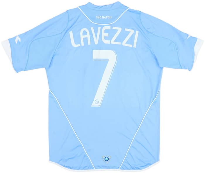 2007-08 Napoli Home Shirt Lavezzi #7 - 4/10 - (L)