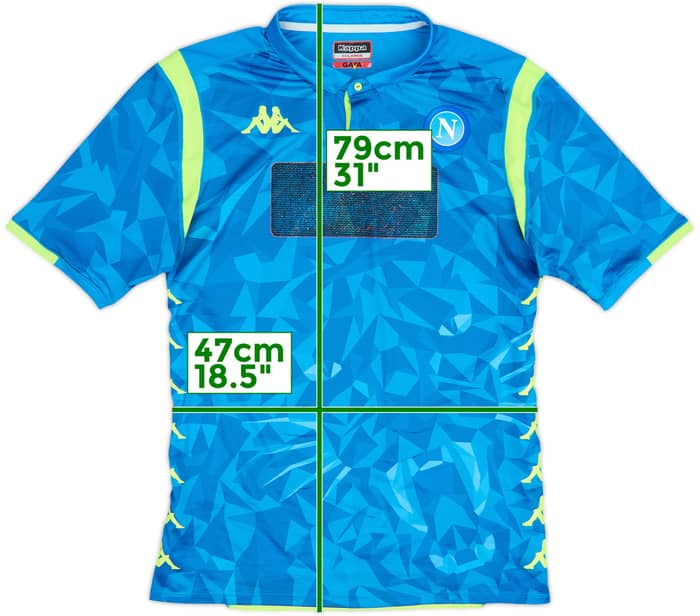 2018-19 Napoli Authentic Home Shirt - 4/10 - (XXL)