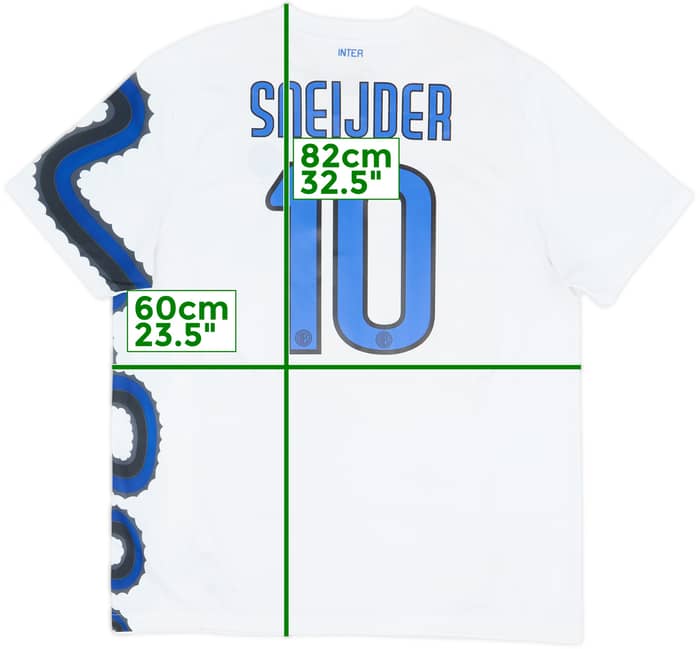 2010-11 Inter Milan Away Shirt Sneijder #10 - 8/10 - (XL)