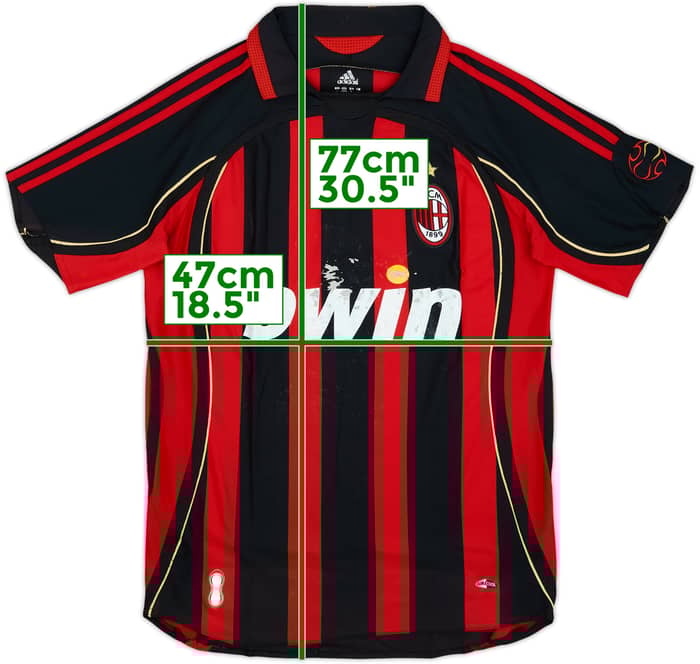 2006-07 AC Milan Home Shirt - 4/10 - (M)