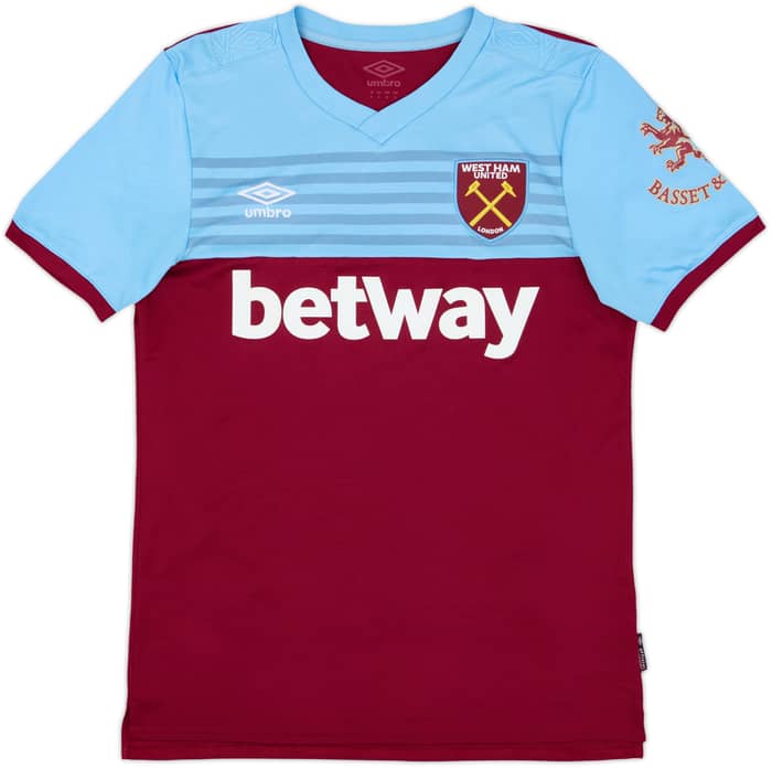 2019-20 West Ham Home Shirt Noble #16 - 9/10 - (S)
