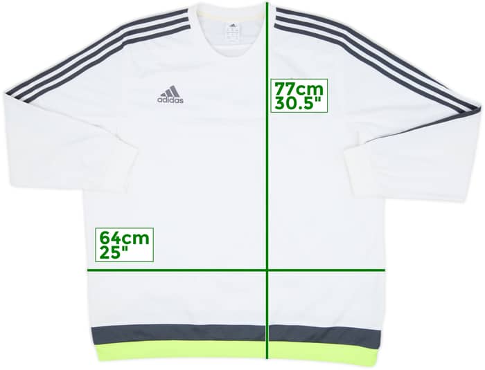 2015-16 Real Madrid adidas Sweat Top - 8/10 - (XXL)