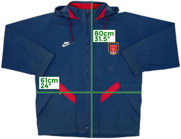 1998-99 Arsenal Nike Hooded Track Jacket - 6/10 - (M)