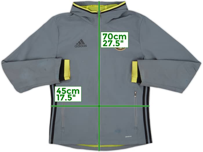 2015-16 Feyenoord adidas Hooded Track Jacket - 5/10 - (S)