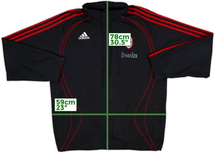 2006-07 AC Milan adidas Hooded Rain Jacket - 5/10 - (M)