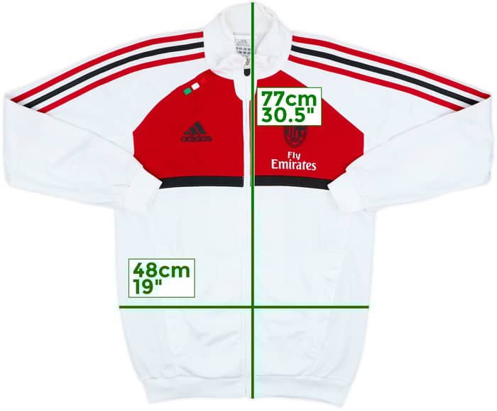 2011-12 AC Milan adidas Track Jacket - 8/10 - (L.Boys)